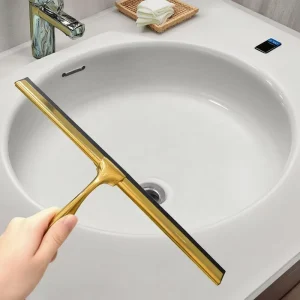 Hot Selling Customized Color Eco Friendly Stainless Steel Bathroom Window Cleaning Squeegee Rubber Professional Shower Kitchen