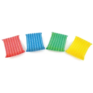 Hot Selling Eco Friendly High Water Absorption 250%+ Rectangle Polyester PU Kitchen Cleaning Sponge Dish Washing Scouring Pad