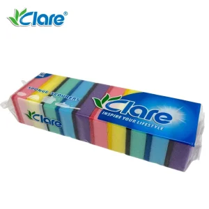 Hot Selling Factory Premium Quality Colorful Sponge Scouring Pad for Home Kitchen Cleaning