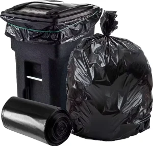 Hot Selling Heavy Duty HDPE Plastic Refuse Bags Packing Pouches for Black Trash Garbage Disposable Plastic Garbage Bags