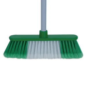 Hot Selling Long Handle Heavy Duty Household Floor Cleaning Broom with Plastic Brush and Handle Pet Friendly
