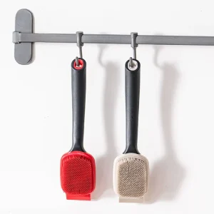 Hot Selling Long Handle Silicone Pot Scrub Brush Nonstick Pan Cleaner Grease Removal Kitchen Dish Washing Brush