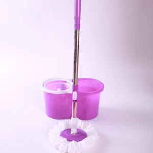 Hot Selling Mops Floor Cleaning Absorbent Stick Handle Rotating Mop Set With Plastic Mop Bucket