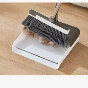 Hot Selling Sustainable PP Broom Dustpan Set Household High end Soft Bristle Garbage Shovel Plastic Handle