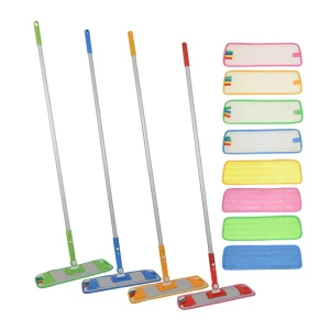 Hotel Cleaning Product Microfiber Mopping Mops Supplier Microfiber Flat Mop Pads With Handle