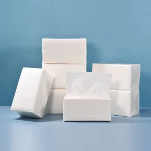 Hotel Restaurant White Virgin Wood Pulp Soft Packaging Beauty Paper Single-person Napkin Transparent Packaging for Napkins