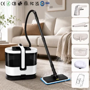 Household 4-Mode Spot Cleaner with Water Steam Disinfection for Sofa, Tile, Floor and Carpet