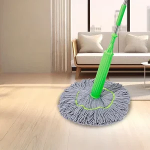 Household Bamboo Mop for Dry and Wet Floor Cleaning with Wood Handle