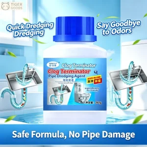 Household Bathroom Drain Unclogger Kitchen and Bathroom Cleaner Toilet Cleaning Sink Drain Pipe Unclogging Tool