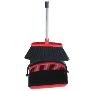 Household Broom Set with Soft Broom, Large-Capacity Dustpan and Shovel