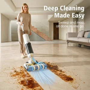 Household Carpet Floor Wet Dry Washing Machine 20Kpa Suction Hot Air Drying Smart Deep Cleaning Cordless Floor Vacuum Cleaner