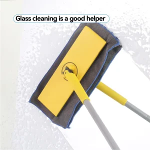 Household Clamping Cleaning Mop Split Assemble Rod Simple Clip and Dispose Design Fit Facial Towel Wet Wipe for Kitchen Bathroom