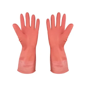 Household Cleaning Latex Gloves Anti Slip Smooth Texture Kitchen Dishwashing Gloves with Customizable Logo for Cleanroom Use