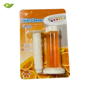 Household Cleaning Portable Plastic Toilet Gel Stamp Count Flower Fragrance Bathroom Deodorizer & Bowl Cleaner Air Freshener