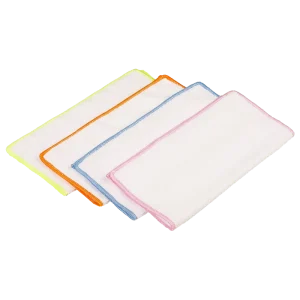 Household Cleaning Product China Factory Supply White Microfiber Towel Household Cleaning Cloth Toallas De Microfibra
