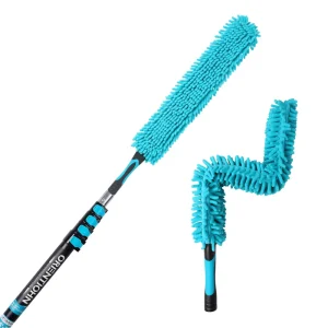 Household Cleaning Telescopic Pole Flexible and Bendable Chenille Duster Stretchable Cleaning Tool