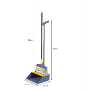 Household Cleaning Tool 180 Degrees Rotating Long Handle Floor Scrub Brush Bathroom 2 in 1 Cleaning Scrape Brush