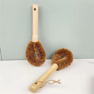 Household Cleaning Tools Accessories Brush Water Bottle Cleaning Brushes Natural Coir Kitchen Brush Hand Design Style