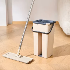 Household Cleaning Tools Flat Squeeze Mop Bucket