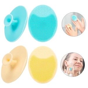 Household Cleansing Face Scrubber Soft Silicone Facial Cleansing Brush Face Exfoliator Scrubby for Massage Pore Cleansing Brush