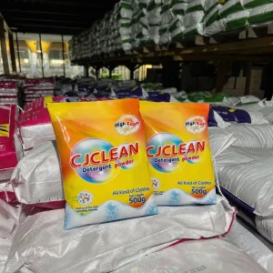 Household Detergent Powder 500g High Foam Active Stain Removing Formula for Daily Clothes Laundry Cleaning Supply