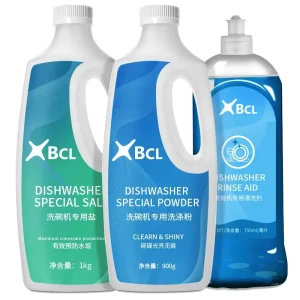 Household Dishwashing Detergent 900g Dishwasher Powder 1kg Dishwasher Salt 750ml Dishwasher Rinse Aid