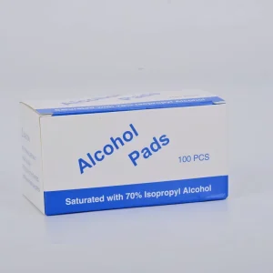 Household Disinfection 70% Isopropyl Alcohol Wipes Individually Wrapped Non Woven Pads 3x6cm 100pcs Pack