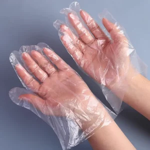Household Disposable Nitrile Waterproof Durable Pe Gloves Powder Free Food Grade