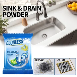 Household Drain Unblocking Powder Multi-Scene Pipe Cleaner with Fresh Scent for Kitchen and Bathroom