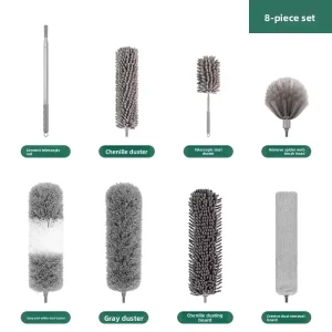 Household Dust Collector Cleaning Telescopic Rod with Ultra fine Fibers Suitable for Ceiling windows Walls Commercial Cleaning
