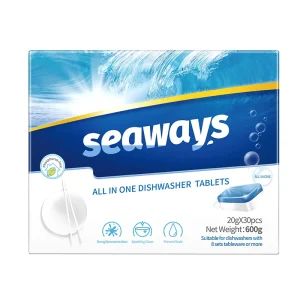 Household Eco Friendly Disposable Dishwasher Tablet Detergent with Lemon Fragrance for Automatic Dishwashing