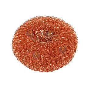 Household Flat Mesh Copper-Plated Steel Wire Scourer Cleaning Ball Scrubber