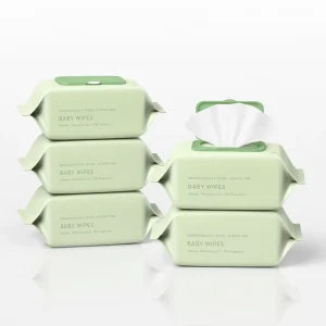Household Flow Pack Organic Pure for Water Baby Cleaning Wet Wipes 80 Counts Disposable Tissue for Sensitive Baby Skin