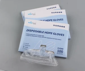 Household Gloves Disposable PE Gloves Plastic Customized Package 100 pieces package Kitchen Hairdressing Food Contact