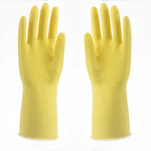 Household Gloves Household Latex with Low Price Work Yellow Custom Logo Custom Package Thin Cleaning Custom Color 30 Cm or 12 “