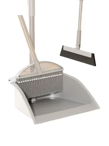 Household Hair Sweeper with Magnetic Snap Broom and PP Dustpan 50cm Height