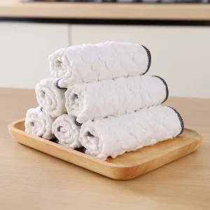 Household Kitchen Towels Absorbent Thick Double Layer Microfiber Wipe Table Kitchen Towel Cleaning Dish Wash Cloth