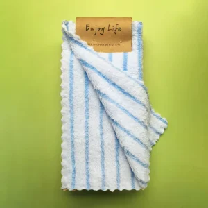 Household Kitchen Woven Microfiber Dish Towel Set Thickened Non Shedding Solid Color Square Eco Friendly CN