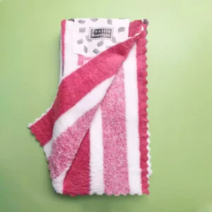 Household Kitchen Woven Microfiber Dish Towel Set Thickened Non Shedding Striped Square Sustainable Eco Friendly