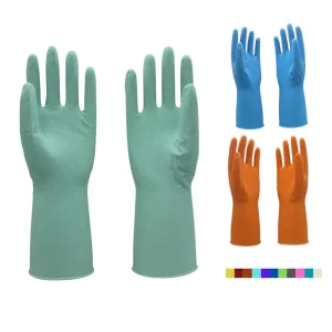 Household Latex Rubber Dishwashing Cleaning Gloves