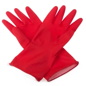 Household Latex Sponge Cleaning Gloves Medium Thickness Sizes S M L XL