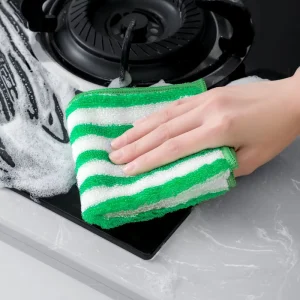 Household Microfiber Dish Cloth Durable Lint Free Reusable Kitchen Cleaning Towel for Home Restaurant