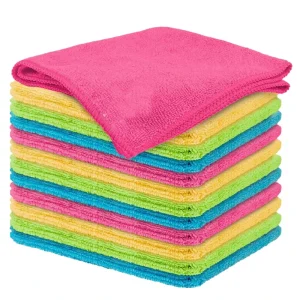 Household Microfiber Dish Cloth Super Absorbent Quick Drying Reusable Cleaning Towel Multi Purpose Rag for Kitchen Bathroom Car