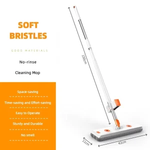 Household Microfiber Squeeze Flat Mop Set