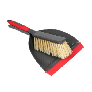 Household Mini Plastic Broom Dustpan Brush Set with Rubber