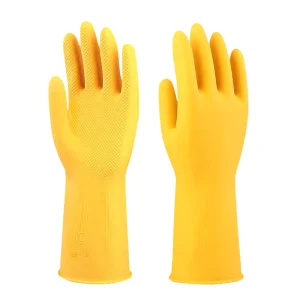 Household Nanyang Latex Gloves Glossy Washing Dishes Car Cleaning Beef Tendon Anti slip Wear resistant Acid Alkali Gloves