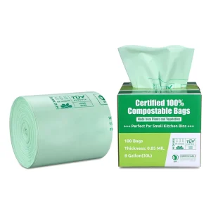 Household PLA Corn Starch Biodegradable Compostable 13 Gallon Trash Bag