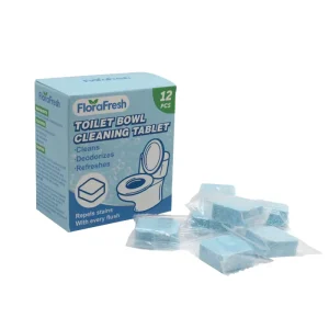 Household Toilet Bowl Cleaner Tablets 12 Pack Blue