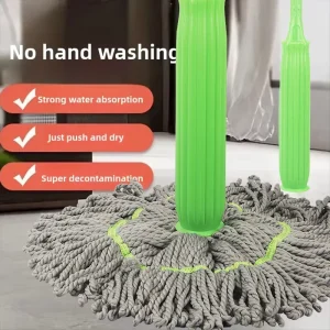 Household Twist Microfiber Mops Cleaning Supplies Hand-Free Spin Water Rotating Lazy for Floor Cleaning