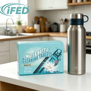 Household Water Bottle Cleaning Effervescent Tablets Deep Clean Limescale Mildew Residue Safe Food Grade Formula